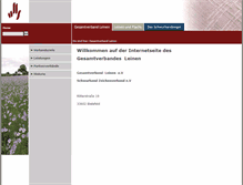 Tablet Screenshot of gesamtverband-leinen.de